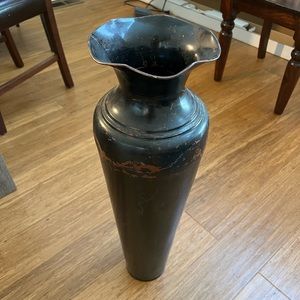 Large Antique Metal Vase